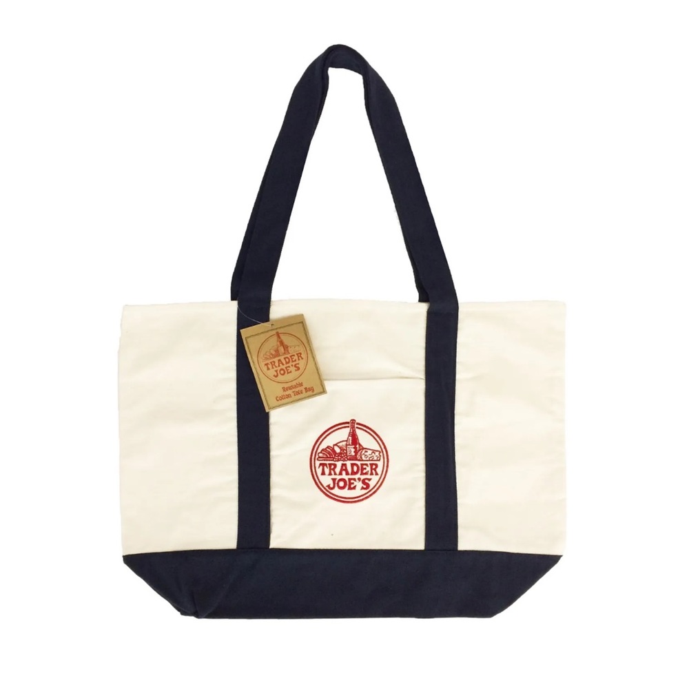 Trader Joe’s canvas shopping tote bag
